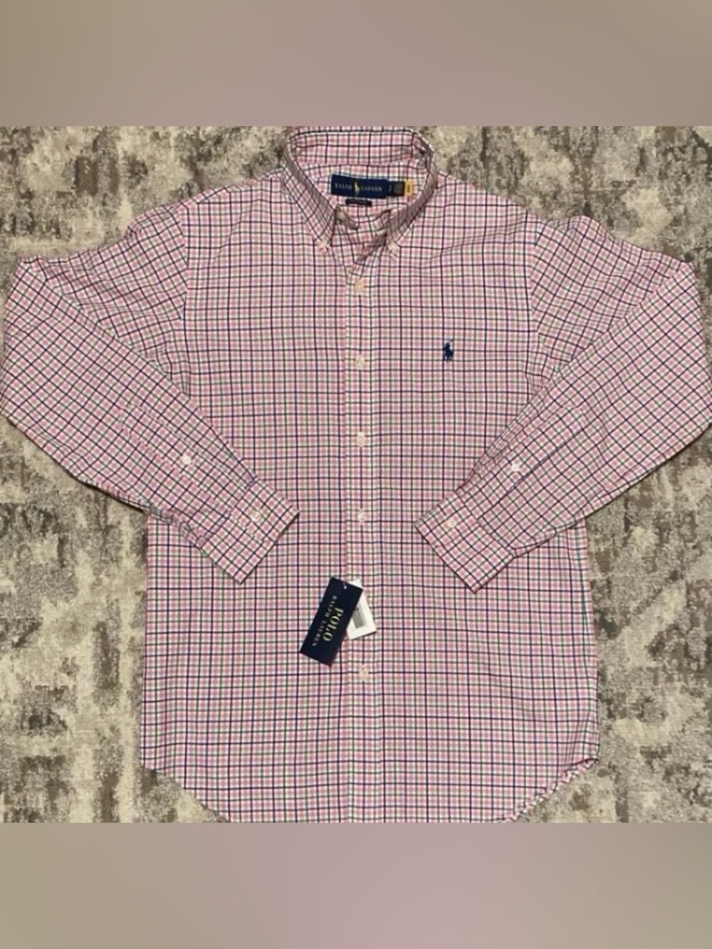 Ralph Lauren Men’s Pink Check Button-Down Shirt